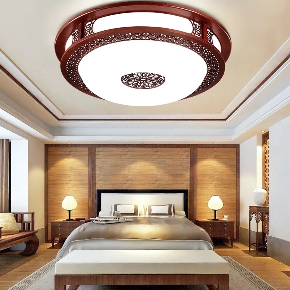 New Chinese Style Wooden Acrylic Carved Red Round LED Ceiling Light Lamp For Foyer Study Corridor Hallway Balcony Bedroom
New Chinese Style Wooden Acrylic Carved Red Round LED Ceiling Light Lamp For Foyer Study Corridor Hallway Balcony Bedroom