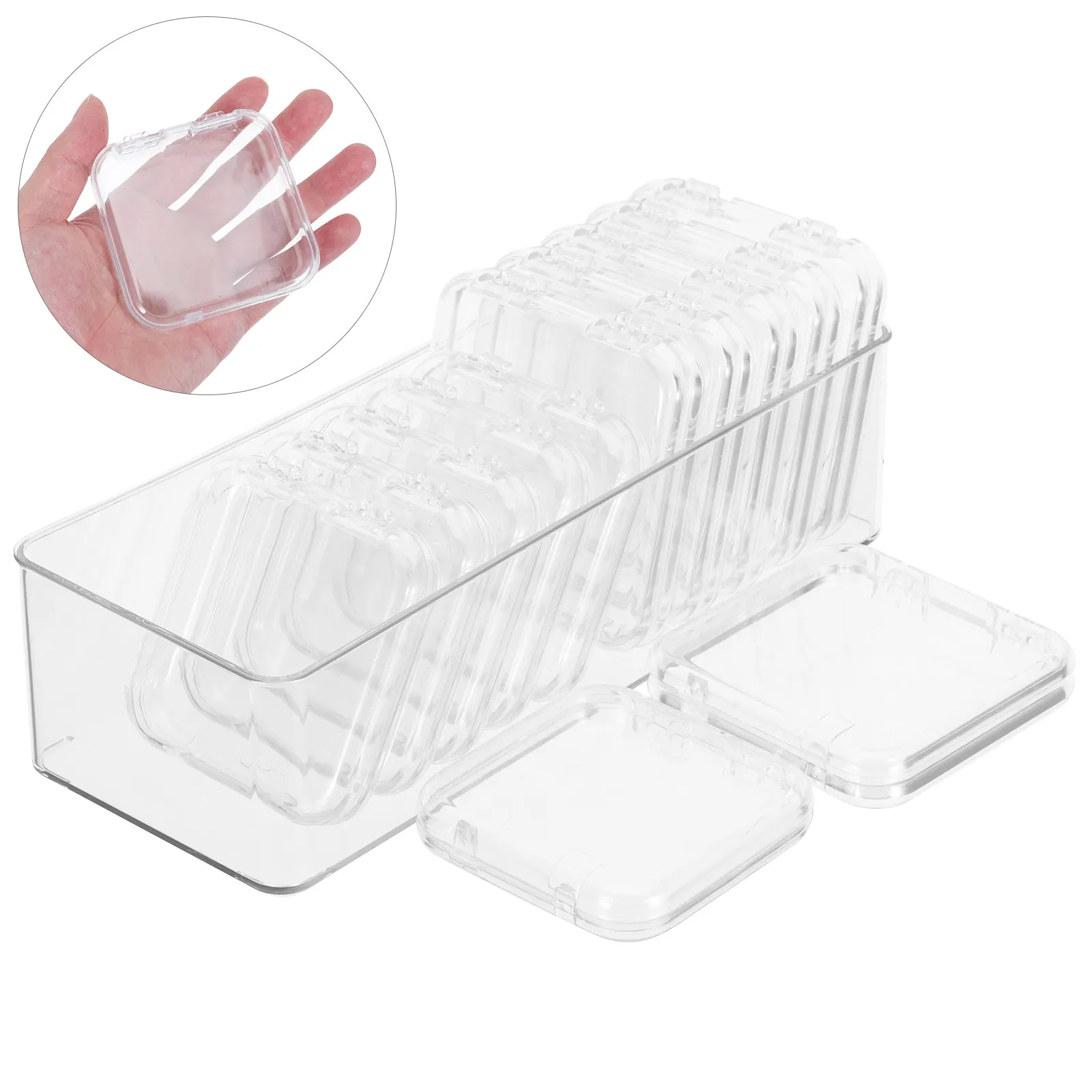 13Pcs Transparent Jewelry Storage Box Travel Jewelry Holder Organizer for Earrings Rings Necklaces Portable Clear Case Small
13Pcs Transparent Jewelry Storage Box Travel Jewelry Holder Organizer for Earrings Rings Necklaces Portable Clear Case Small