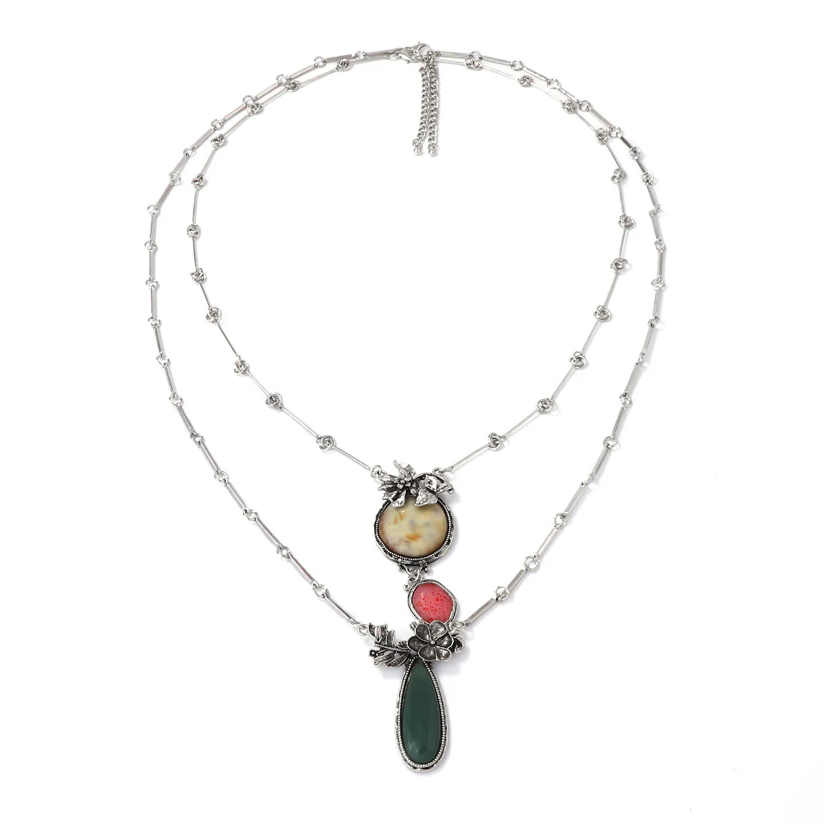 ZAA Vintage Metal Chain Boho Style Geometric Water Drop Resin Pendant Necklace for Women Holiday Party Jewelry Gifts
ZAA Vintage Metal Chain Boho Style Geometric Water Drop Resin Pendant Necklace for Women Holiday Party Jewelry Gifts