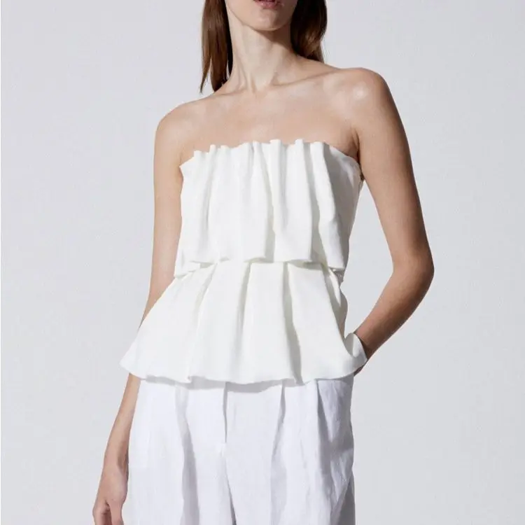 Women's 2023 Summer Vest Wrap Chest Fit Pleated Tank Top for Ladies All-match Trendy Clothing
Women's 2023 Summer Vest Wrap Chest Fit Pleated Tank Top for Ladies All-match Trendy Clothing
