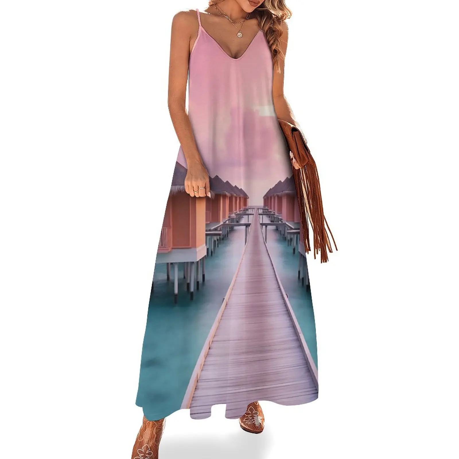 Beautiful maldives travel hostel Sleeveless Dress Woman clothes summer dress women 2024
Beautiful maldives travel hostel Sleeveless Dress Woman clothes summer dress women 2024