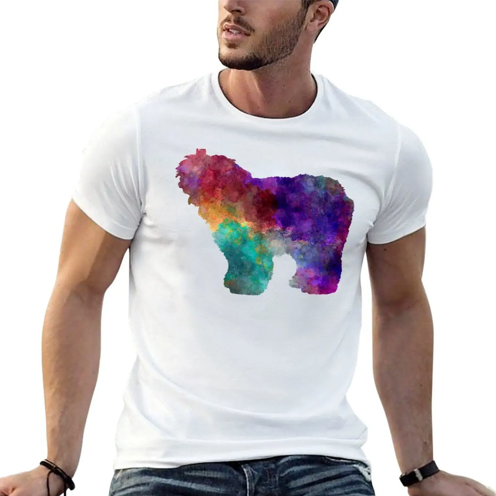 Old English Sheepdog Bobtail in watercolor T-Shirt man t shirts cotton man t shirt cotton high quality T-Shirt
Old English Sheepdog Bobtail in watercolor T-Shirt man t shirts cotton man t shirt cotton high quality T-Shirt