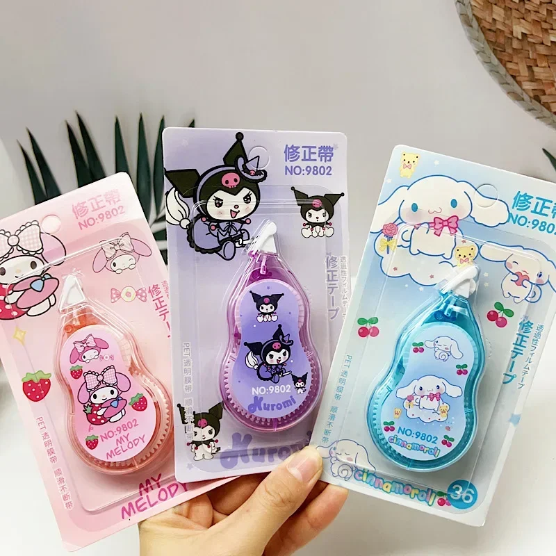 Sanrio Anime Kawaii Cinnamoroll Kuromi Correction Type Cute Cartoon Ins My Melody Pen Writing Modification Stationery Gifts
Sanrio Anime Kawaii Cinnamoroll Kuromi Correction Type Cute Cartoon Ins My Melody Pen Writing Modification Stationery Gifts