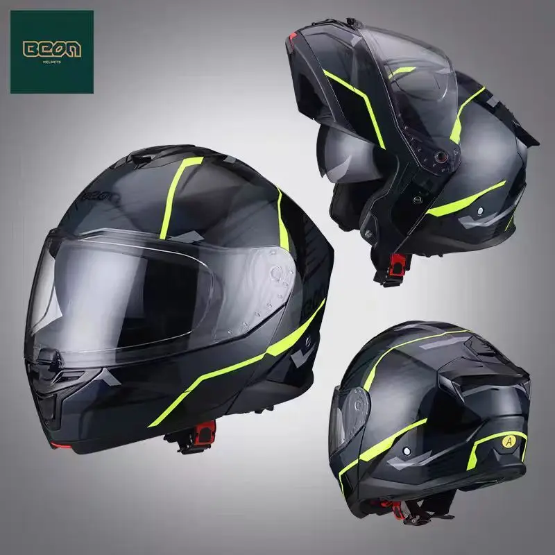 BEON Motorcycle Helmets Four Seasons Full Helmets Motorcycle Double Lens Riding Unisex ECE DOT Certified Casco Para Motos
BEON Motorcycle Helmets Four Seasons Full Helmets Motorcycle Double Lens Riding Unisex ECE DOT Certified Casco Para Motos