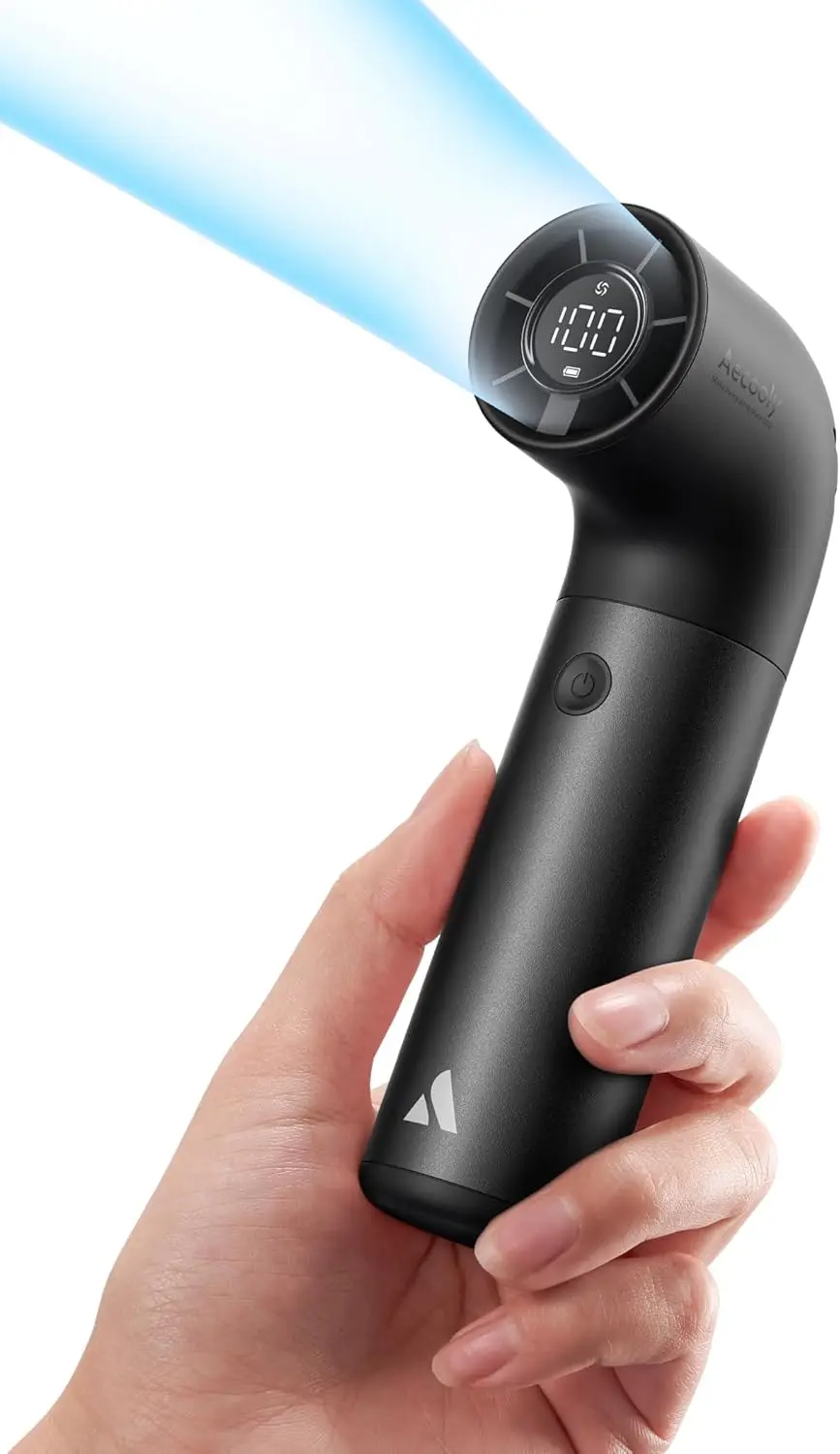 Portable Handheld Fan, Powerful Turbo Mini Fan, 19000 RPM High Speed Aero Pro, 15H Max Cooling Time, 6 Speeds Aluminum
Portable Handheld Fan, Powerful Turbo Mini Fan, 19000 RPM High Speed Aero Pro, 15H Max Cooling Time, 6 Speeds Aluminum