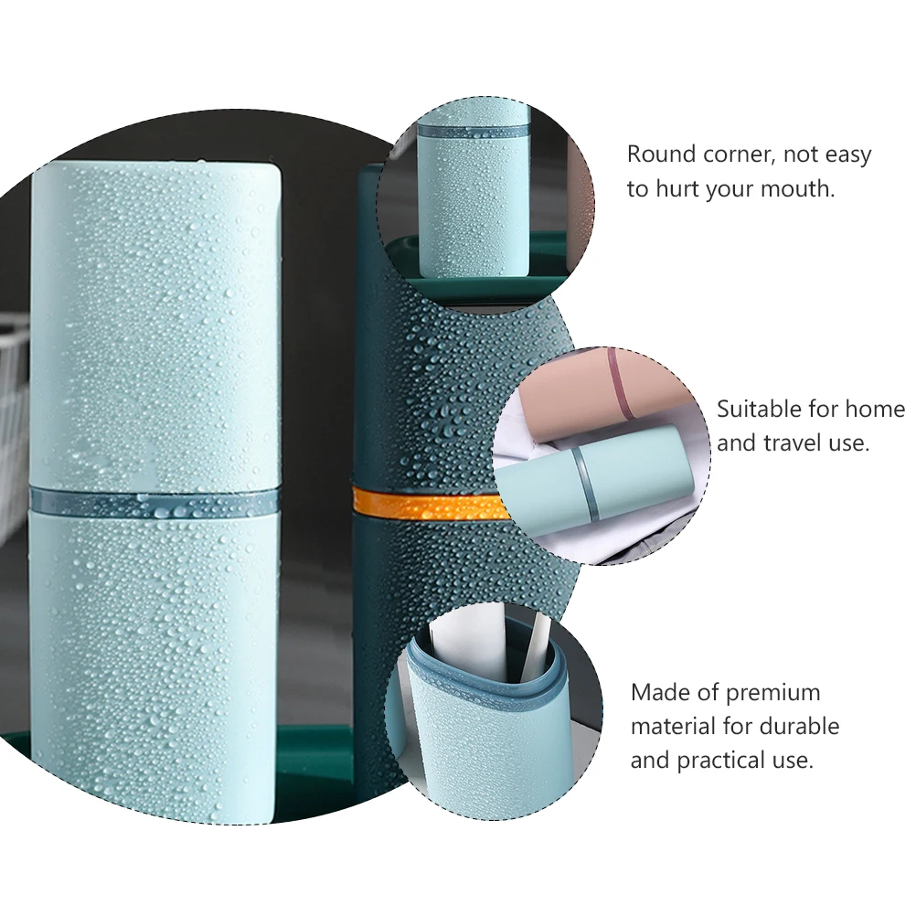 2pcs Toothbrush Storage Box Portable Cup Mini Case Holder Durable Material Travel Use Compact Size Home Oral Cleaning
2pcs Toothbrush Storage Box Portable Cup Mini Case Holder Durable Material Travel Use Compact Size Home Oral Cleaning