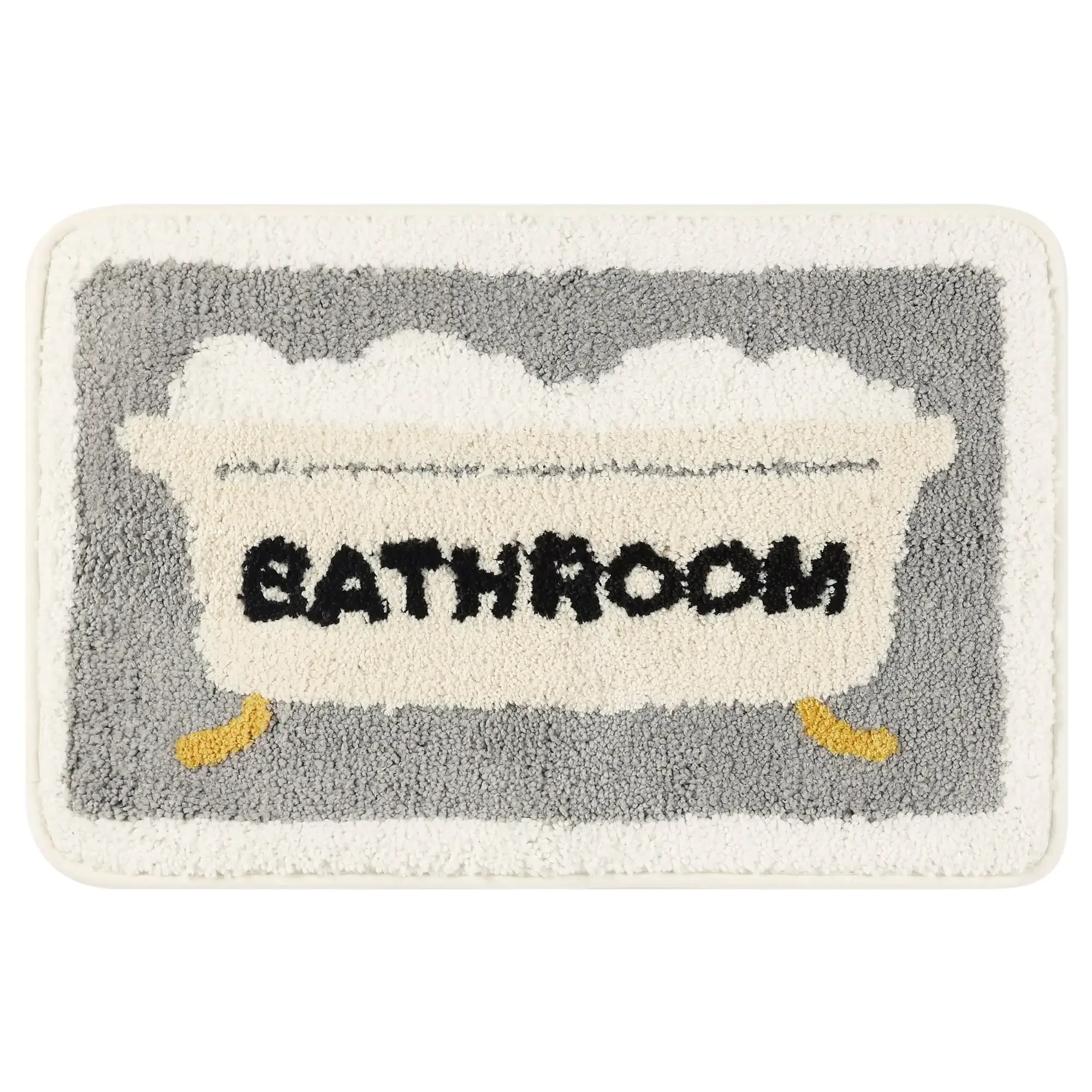 Fluffy colorful bath rug with cheerful words stylish bathroom mat multicolor 16x24 inches
Fluffy colorful bath rug with cheerful words stylish bathroom mat multicolor 16x24 inches