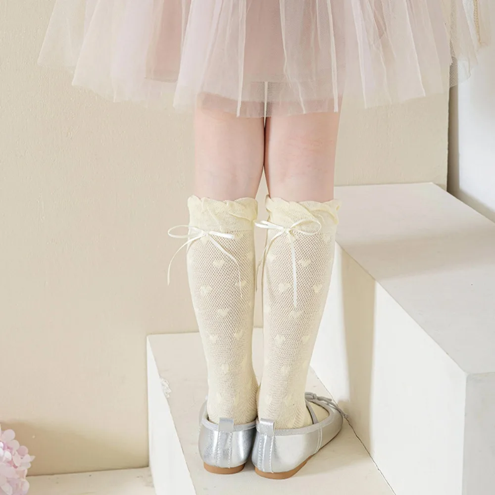 Comfortable Sweet Children Mid-Tube Hosiery Ribbon Bow Thin Lolita Lace Stockings Princess Solid Color Balletcore Socks Daily
Comfortable Sweet Children Mid-Tube Hosiery Ribbon Bow Thin Lolita Lace Stockings Princess Solid Color Balletcore Socks Daily