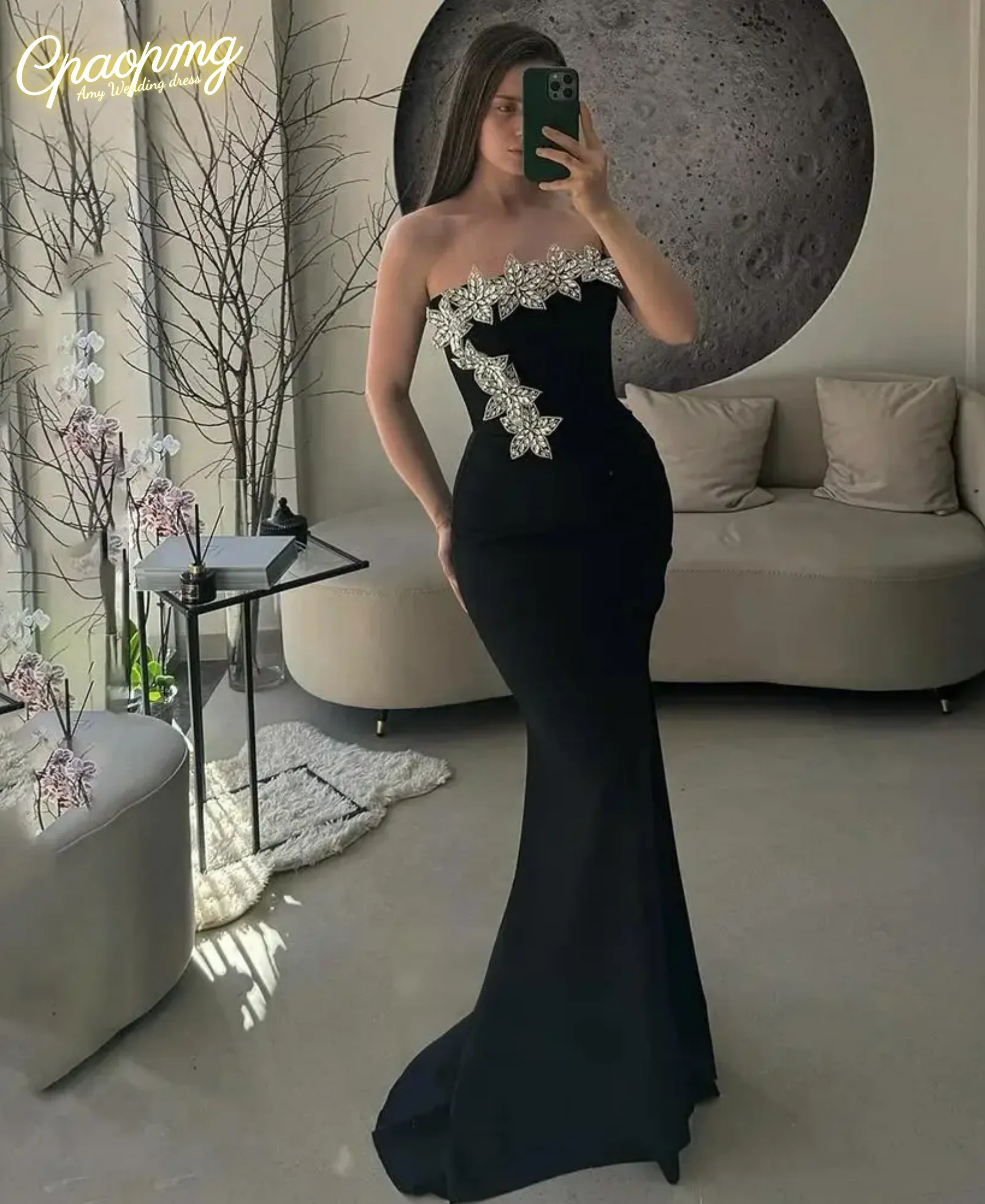 Вечернее платье русалки по индивидуальному заказу, вечернее платье без бретелек, кружевное коктейльное платье с аппликацией для женщин
Вечернее платье русалки по индивидуальному заказу, вечернее платье без бретелек, кружевное коктейльное платье с аппликацией для женщин