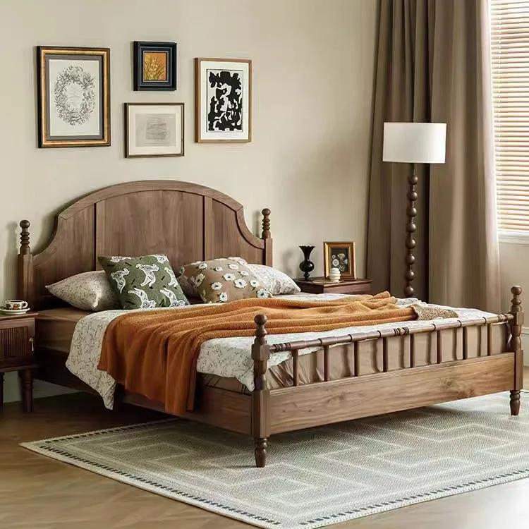 Customizable North American Black Walnut Bed Full Solid Wood
Customizable North American Black Walnut Bed Full Solid Wood