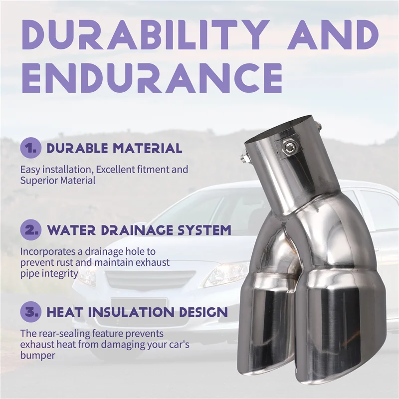 N26R-Bent Car Tailpipe Modification Bolt-On Dual Exhaust Tip Slant Cut Muffler Tip Universal
N26R-Bent Car Tailpipe Modification Bolt-On Dual Exhaust Tip Slant Cut Muffler Tip Universal