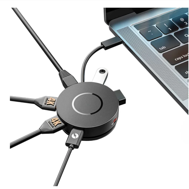 Изысканная многопортовая док-станция USB C с 2 4K-совместимыми PD, устройство чтения карт Micro-SD емкостью 100 Вт, концентратор USB 3.0 RJ45 для De
Изысканная многопортовая док-станция USB C с 2 4K-совместимыми PD, устройство чтения карт Micro-SD емкостью 100 Вт, концентратор USB 3.0 RJ45 для De