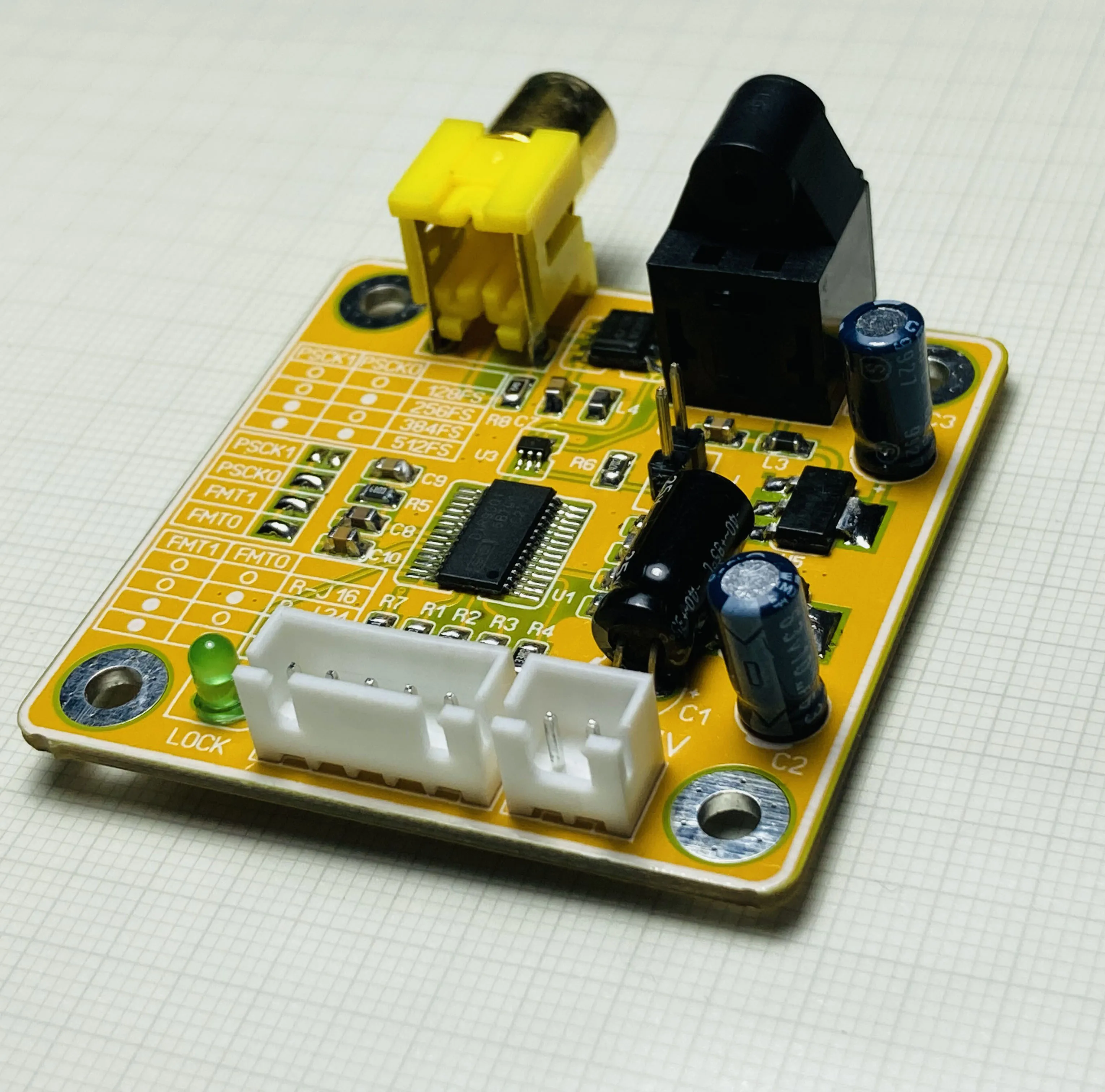 DIR9001 Module Coaxial Optical Fiber Receiver Board SPDIF to I2S Output 24bit96k
DIR9001 Module Coaxial Optical Fiber Receiver Board SPDIF to I2S Output 24bit96k