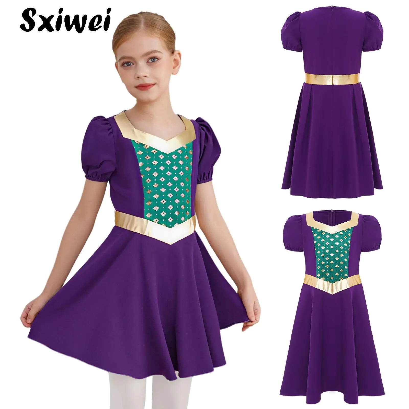 Halloween Historical Cosplay Costumes Girls Medieval Renaissance Dress Short Puff Sleeve Robe Victorian Party Ruffled Dress
Halloween Historical Cosplay Costumes Girls Medieval Renaissance Dress Short Puff Sleeve Robe Victorian Party Ruffled Dress