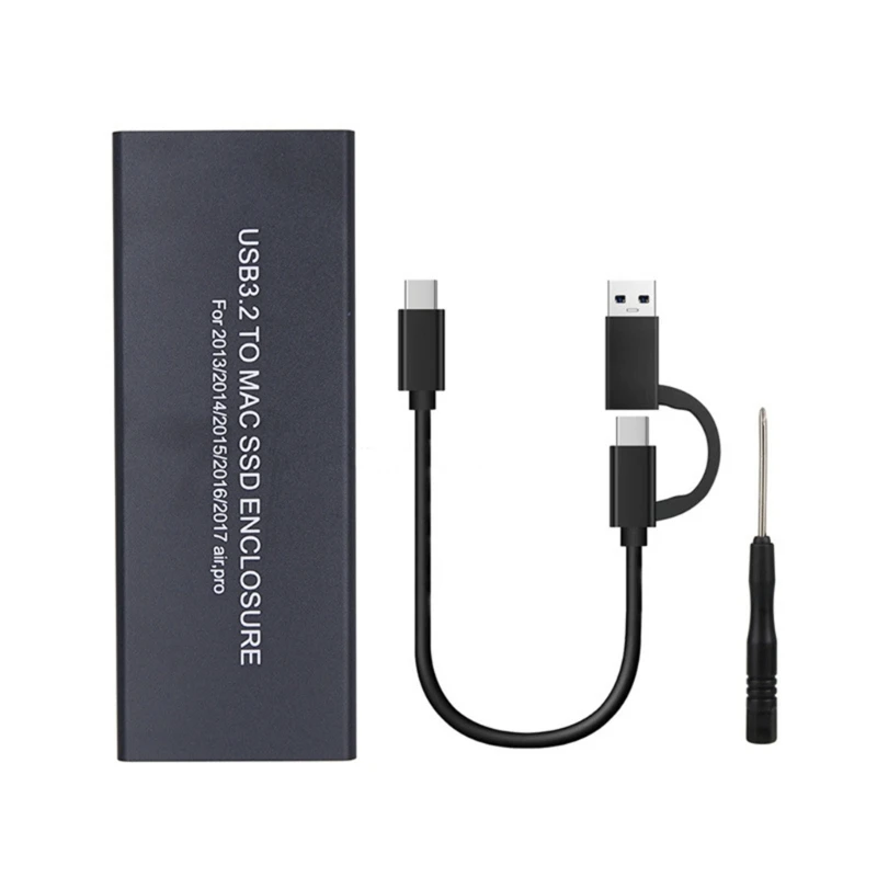 External- Hard Enclosure for book Air USB3.20 to SSD Case- Aluminum Alloy for 2013-2017 Models
External- Hard Enclosure for book Air USB3.20 to SSD Case- Aluminum Alloy for 2013-2017 Models