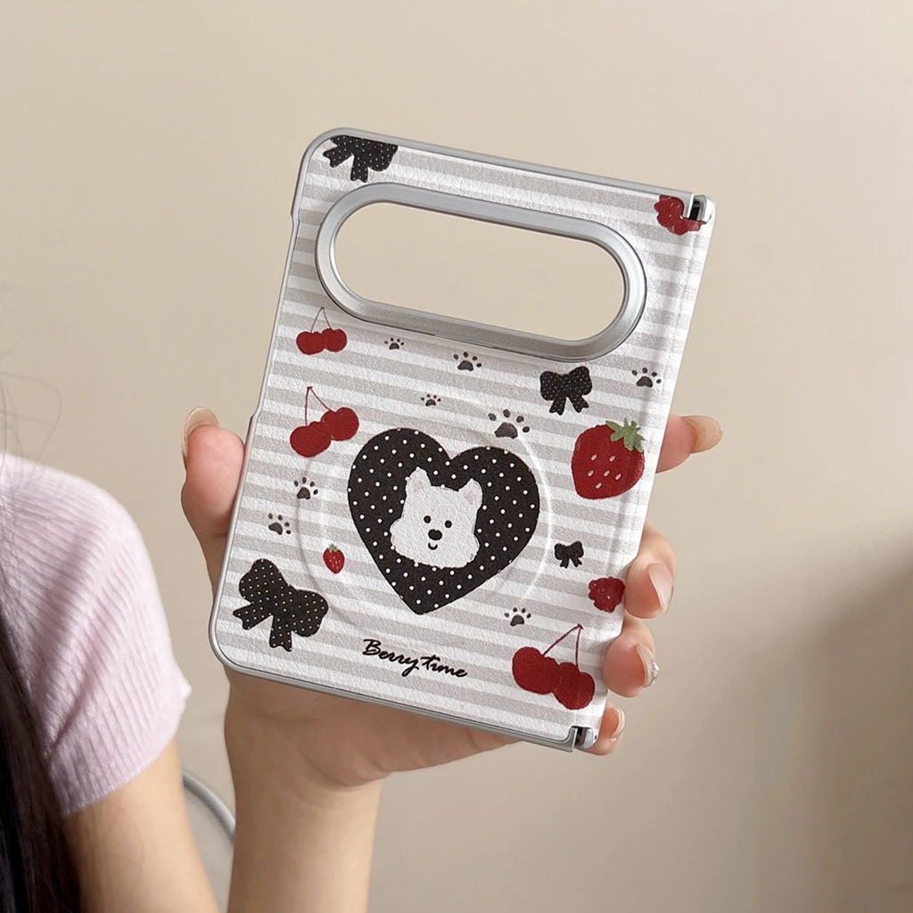 Cute Cherry Strawberry Dog Pattern Artificial Leather Magnetic Phone Cover Case for Huawei Pura X Max (Only Back Cover)
Cute Cherry Strawberry Dog Pattern Artificial Leather Magnetic Phone Cover Case for Huawei Pura X Max (Only Back Cover)