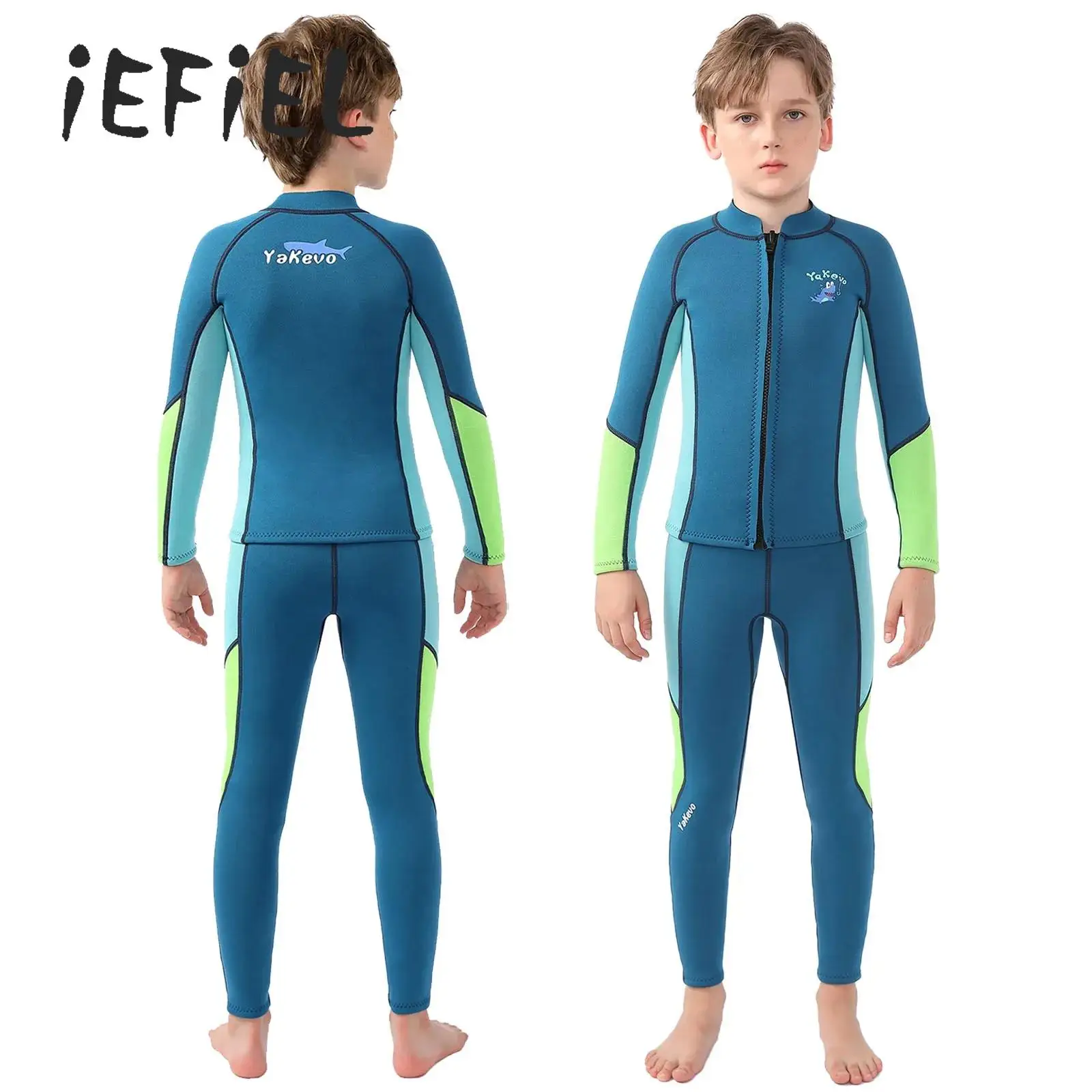 2.5mm Neoprene Thermal Wetsuit for Children Boys Two-Piece Professional Surfing Snorkeling Swimming Suit Water Sports Swimwear 
2.5mm Neoprene Thermal Wetsuit for Children Boys Two-Piece Professional Surfing Snorkeling Swimming Suit Water Sports Swimwear