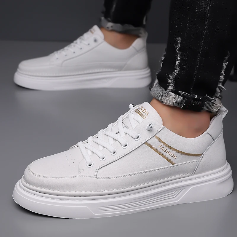 White men's board shoes Genuine leather minimalist quality style Leisure Business Office Outdoor comfortable shoes Quality Hot
White men's board shoes Genuine leather minimalist quality style Leisure Business Office Outdoor comfortable shoes Quality Hot