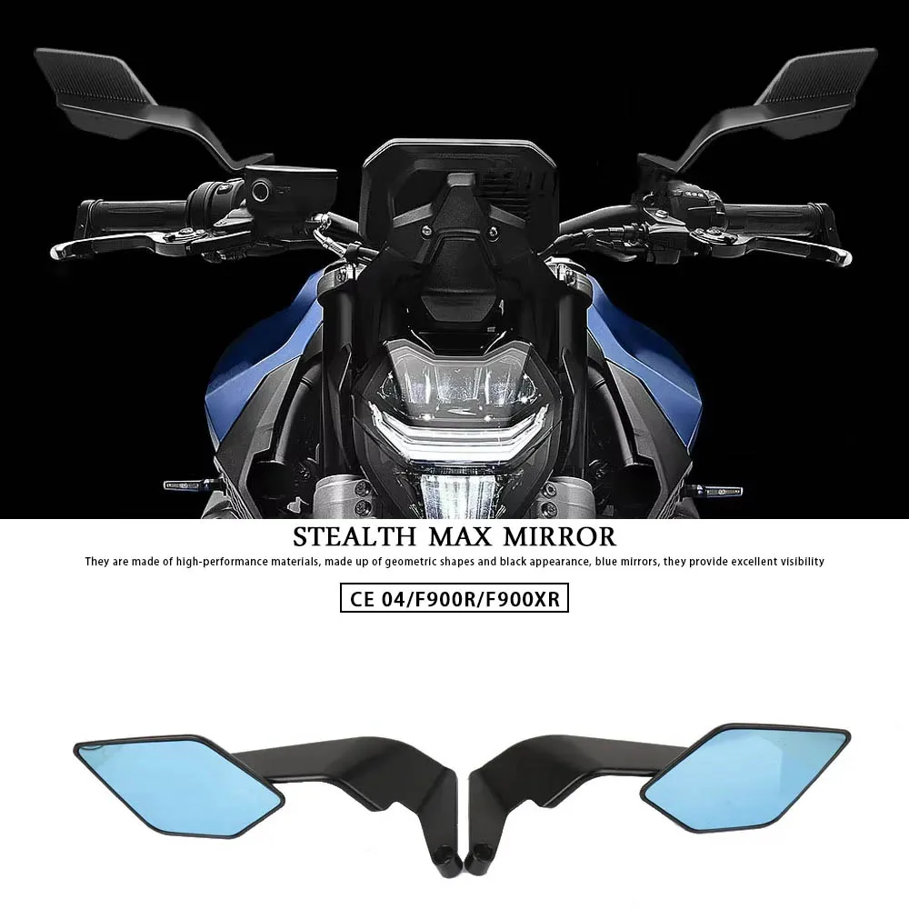 For BMW CE 04 CE04 F900R F900XR Motorcycle Stealth Max Rearview Mirror Adjustable Winglet Mirror aluminum Accessories
For BMW CE 04 CE04 F900R F900XR Motorcycle Stealth Max Rearview Mirror Adjustable Winglet Mirror aluminum Accessories