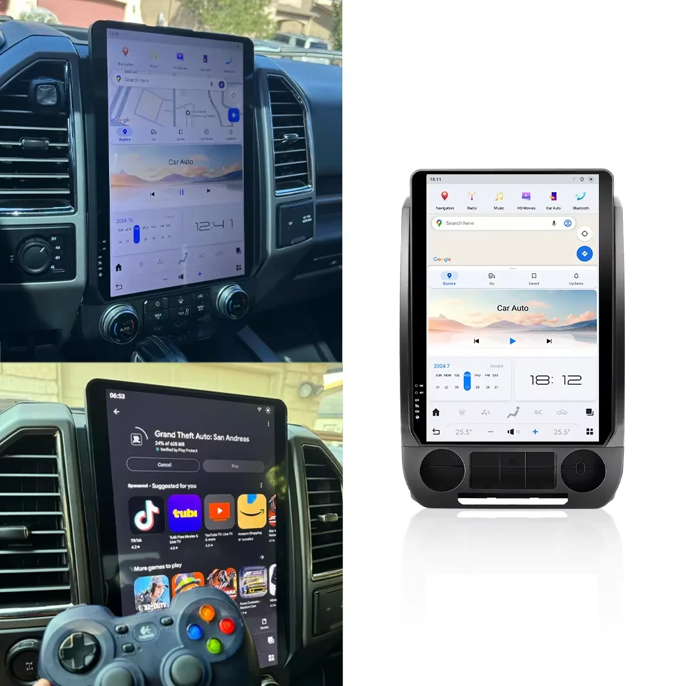 14.4 "Android 13 Touch Screen For Ford F150 F250 2015-2021 Car GPS Navigation Multimedia Player Radio CarPlay Tape Head unit HD
14.4 "Android 13 Touch Screen For Ford F150 F250 2015-2021 Car GPS Navigation Multimedia Player Radio CarPlay Tape Head unit HD