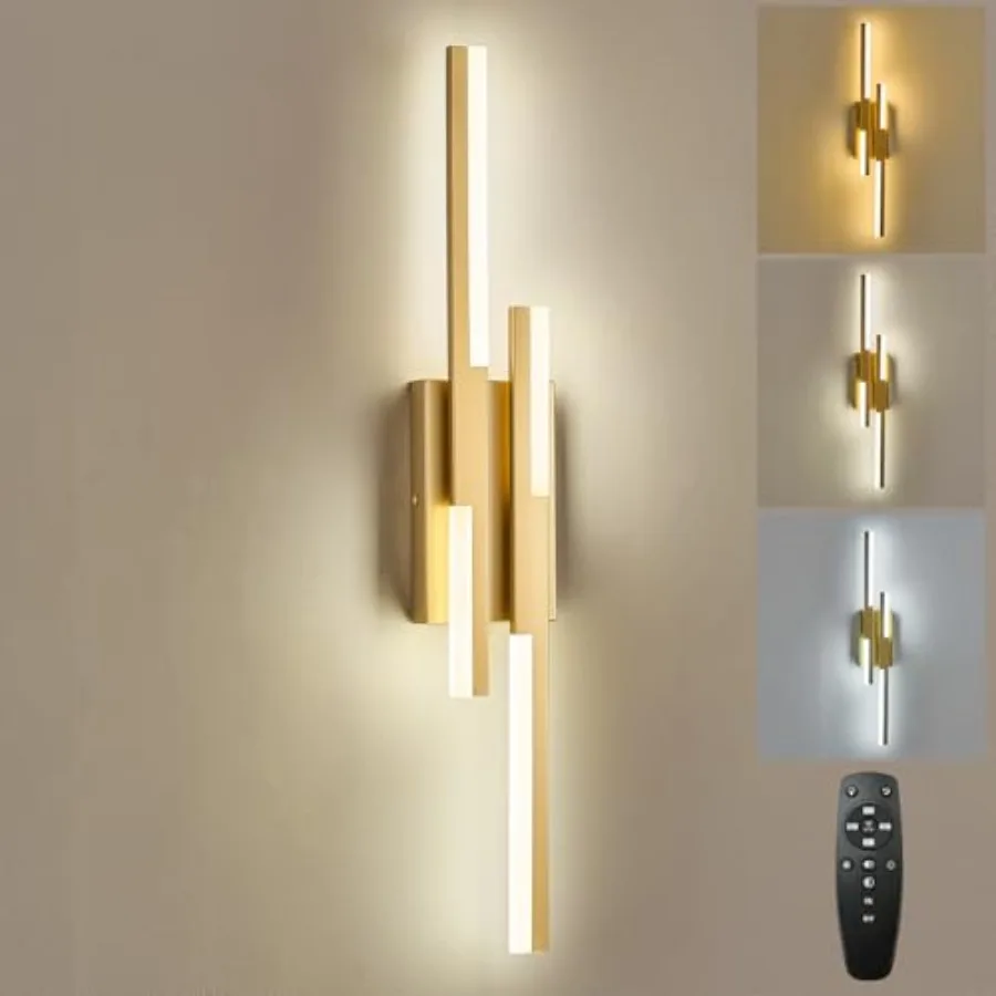 Modern LED Wall Sconce Remote Wall Light Fixtures for Bathroom, Dimmable Vanity Light Indoor LED Remote Wall Sconce for Bedside
Modern LED Wall Sconce Remote Wall Light Fixtures for Bathroom, Dimmable Vanity Light Indoor LED Remote Wall Sconce for Bedside