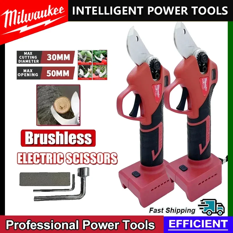 2026 Бесщеточный электрический секатор Milwaukee, 4 передачи, беспроводной ручной секатор для обрезки садовых кустарников, ветвей деревьев, резак для батареи 18 В 20 В
2026 Бесщеточный электрический секатор Milwaukee, 4 передачи, беспроводной ручной секатор для обрезки садовых кустарников, ветвей деревьев, резак для батареи 18 В 20 В
