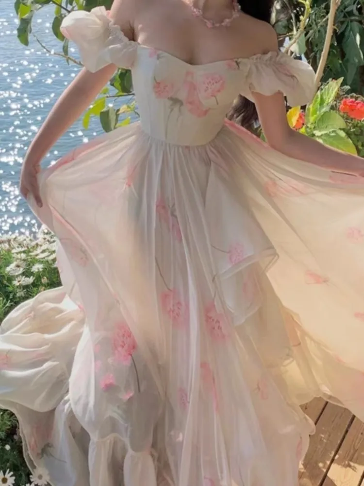 Spring Summer Women Floral Midi Dresses Vintage Party Holiday Dresses Female Clothes New Valentine's Day Casual A-Line Fashion
Spring Summer Women Floral Midi Dresses Vintage Party Holiday Dresses Female Clothes New Valentine's Day Casual A-Line Fashion