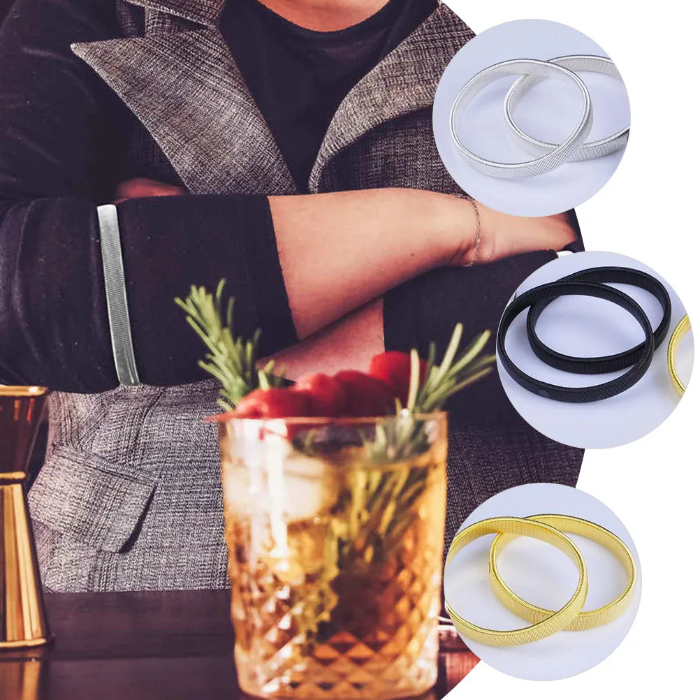 Elastic Metal Arm Cuff Men Adjustable Sleeve Holder Shirt Armband Non Slip Durable Fashion Bracelet For Men Wristband 
Elastic Metal Arm Cuff Men Adjustable Sleeve Holder Shirt Armband Non Slip Durable Fashion Bracelet For Men Wristband