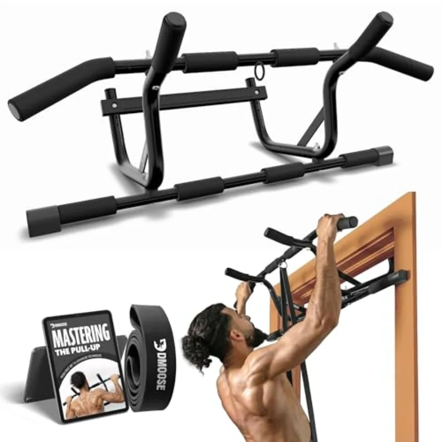 Doorway Pull Up Bar for Strength Training Steel, Black, 250 Lbs Capacity, No-Screw Installation, Non-Slip Multi-Padded Grips wi
Doorway Pull Up Bar for Strength Training Steel, Black, 250 Lbs Capacity, No-Screw Installation, Non-Slip Multi-Padded Grips wi