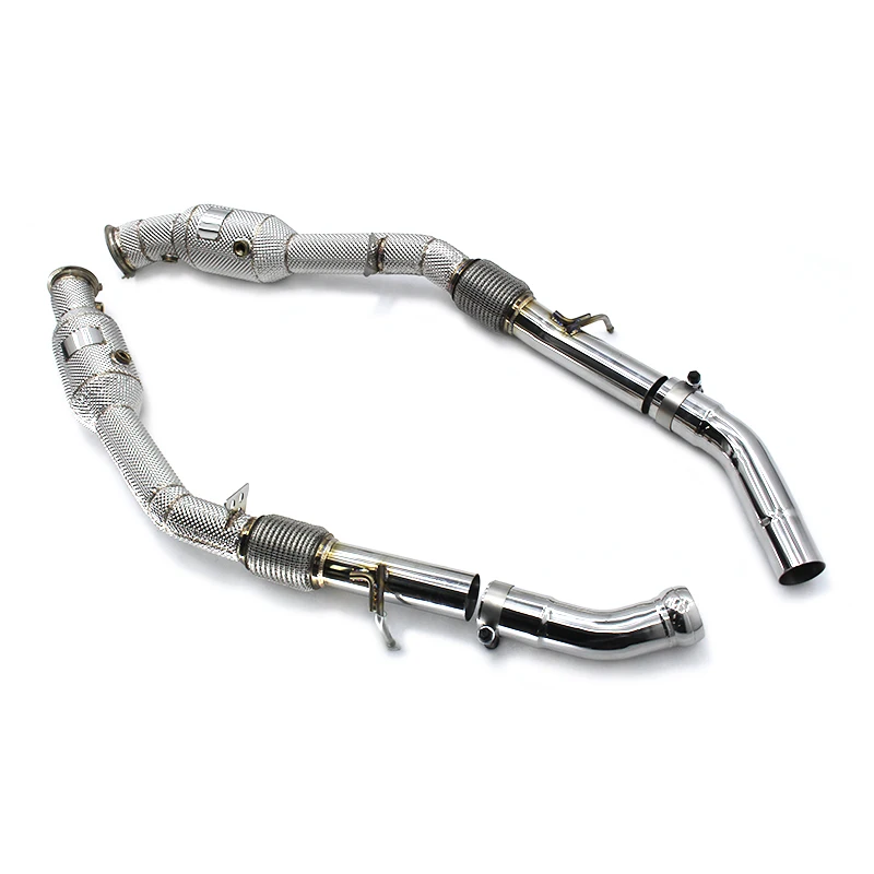 OBM Exhaust Downpipe For Benz ML320/ML350/ML400 3.0T 2012-2016 304 Stainless Steel Exhaust Pipes High Flow Car Exhaust
OBM Exhaust Downpipe For Benz ML320/ML350/ML400 3.0T 2012-2016 304 Stainless Steel Exhaust Pipes High Flow Car Exhaust