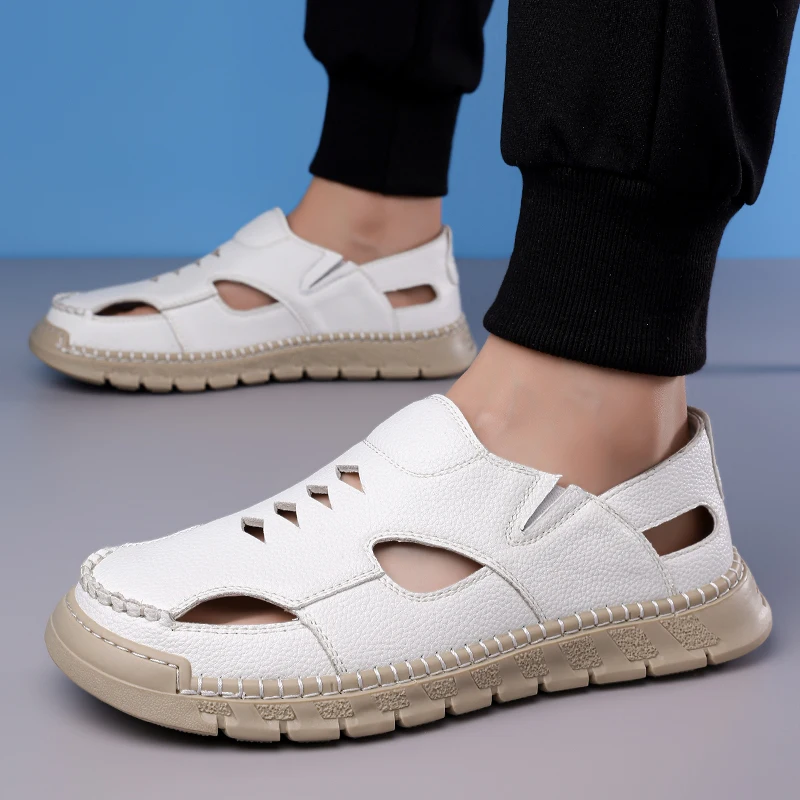 Men's Slip-On Hollow Out Loafers, Summer Breathable Clogs, Lightweight Anti-Slip Soft Sole Sandals-HT617
Men's Slip-On Hollow Out Loafers, Summer Breathable Clogs, Lightweight Anti-Slip Soft Sole Sandals-HT617