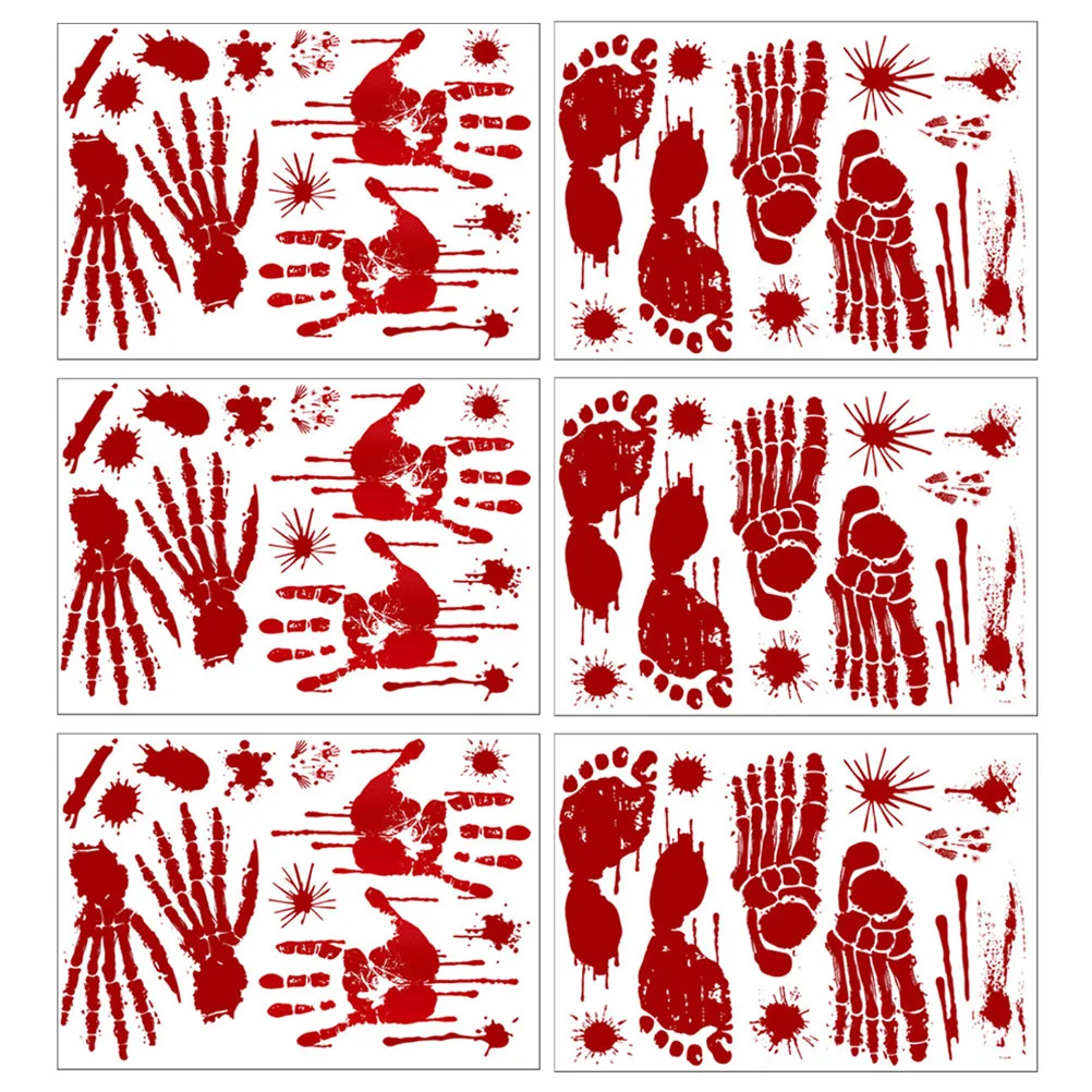 3pcs 6 Sheets Handprint Funny Halloween Sticker PVC Halloween Decorations Club Party Window Stickers
3pcs 6 Sheets Handprint Funny Halloween Sticker PVC Halloween Decorations Club Party Window Stickers