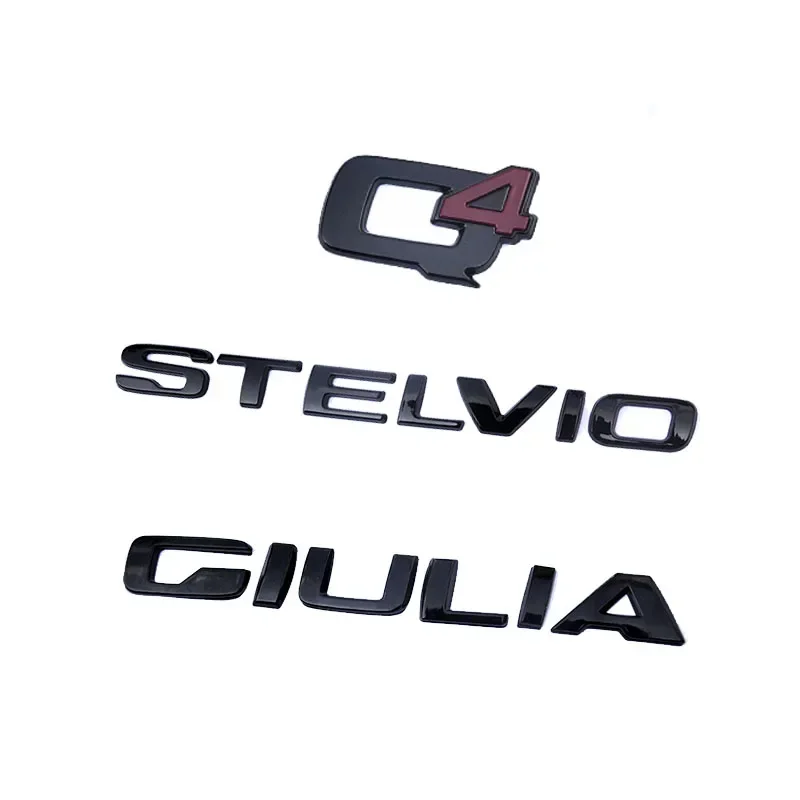 Black Q4 GIULIA STELVIO Letter Emblem Car Stickers For Alfa Romeo Giulia Stelvio Exterior Decoration Accessories
Black Q4 GIULIA STELVIO Letter Emblem Car Stickers For Alfa Romeo Giulia Stelvio Exterior Decoration Accessories