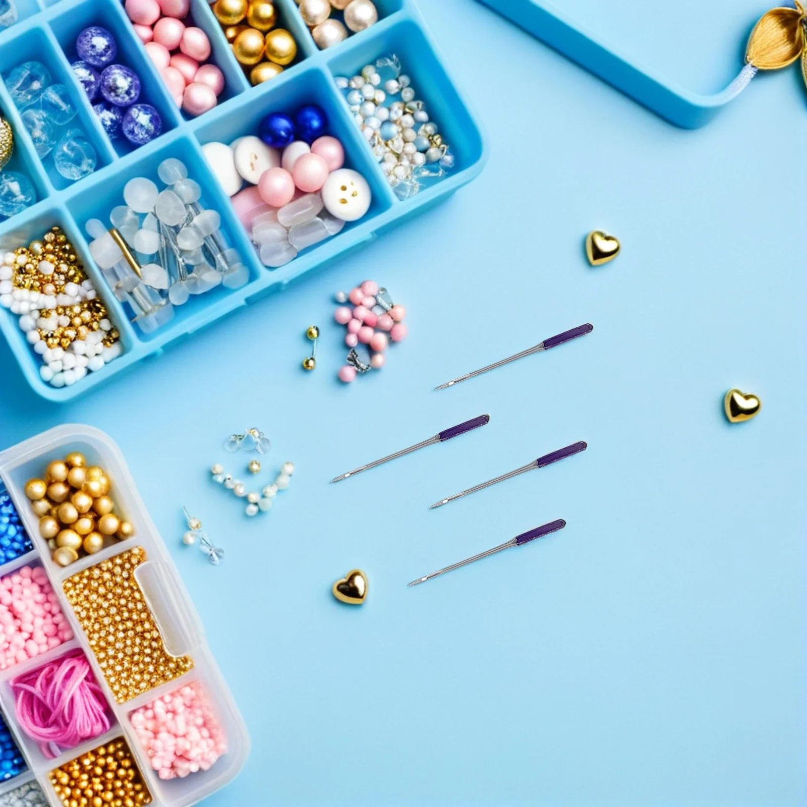 48Pcs Elastic Fabric Sewing Machine Needles Ballpoint Anti Jump Steel Universal Set for Home Industrial Use Prevent Skipped
48Pcs Elastic Fabric Sewing Machine Needles Ballpoint Anti Jump Steel Universal Set for Home Industrial Use Prevent Skipped