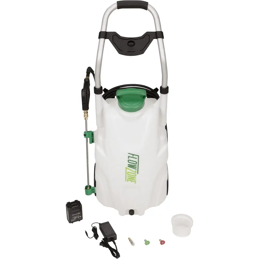 Battery-Powered 9 Gallon Variable Pressure 5-Position Wheeled Lawn Sprayer
Battery-Powered 9 Gallon Variable Pressure 5-Position Wheeled Lawn Sprayer
