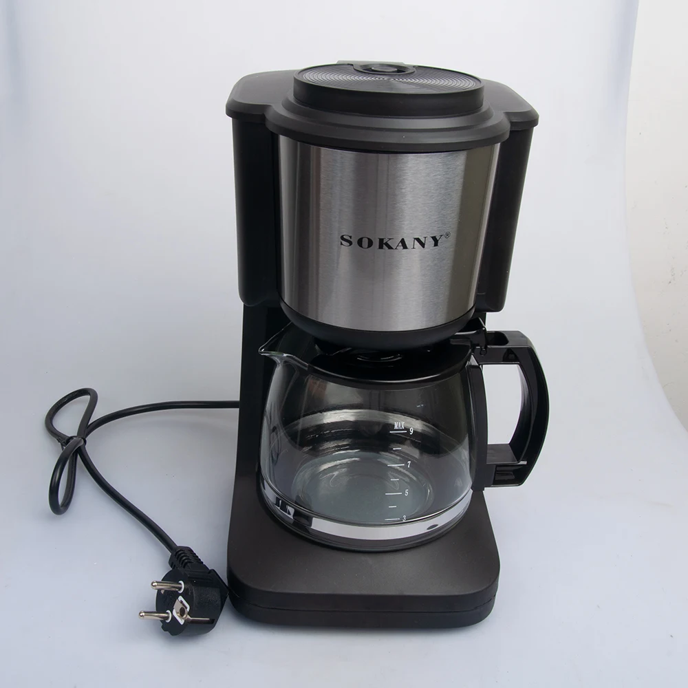 Houselin 650W Coffee Maker 900ml with Reusable Filter, Black and Stainless Steel
Houselin 650W Coffee Maker 900ml with Reusable Filter, Black and Stainless Steel
