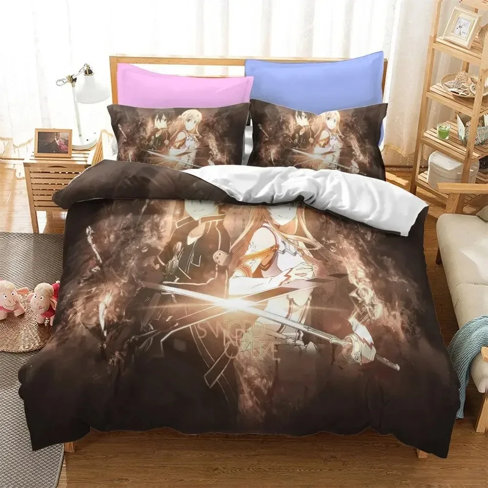 Anime Sword Art Online Bedding Set Duvet Cover Bedroom Comforter Covers Single Twin King Size Quilt Cover Home Textile
Anime Sword Art Online Bedding Set Duvet Cover Bedroom Comforter Covers Single Twin King Size Quilt Cover Home Textile