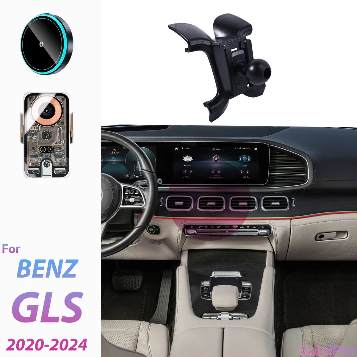 Держатель для телефона с беспроводной зарядкой Magsafe для Mercedes-Benz GLS X167 (2020-2024), автоматическое крепление, сильный магнит, аксессуары
Держатель для телефона с беспроводной зарядкой Magsafe для Mercedes-Benz GLS X167 (2020-2024), автоматическое крепление, сильный магнит, аксессуары