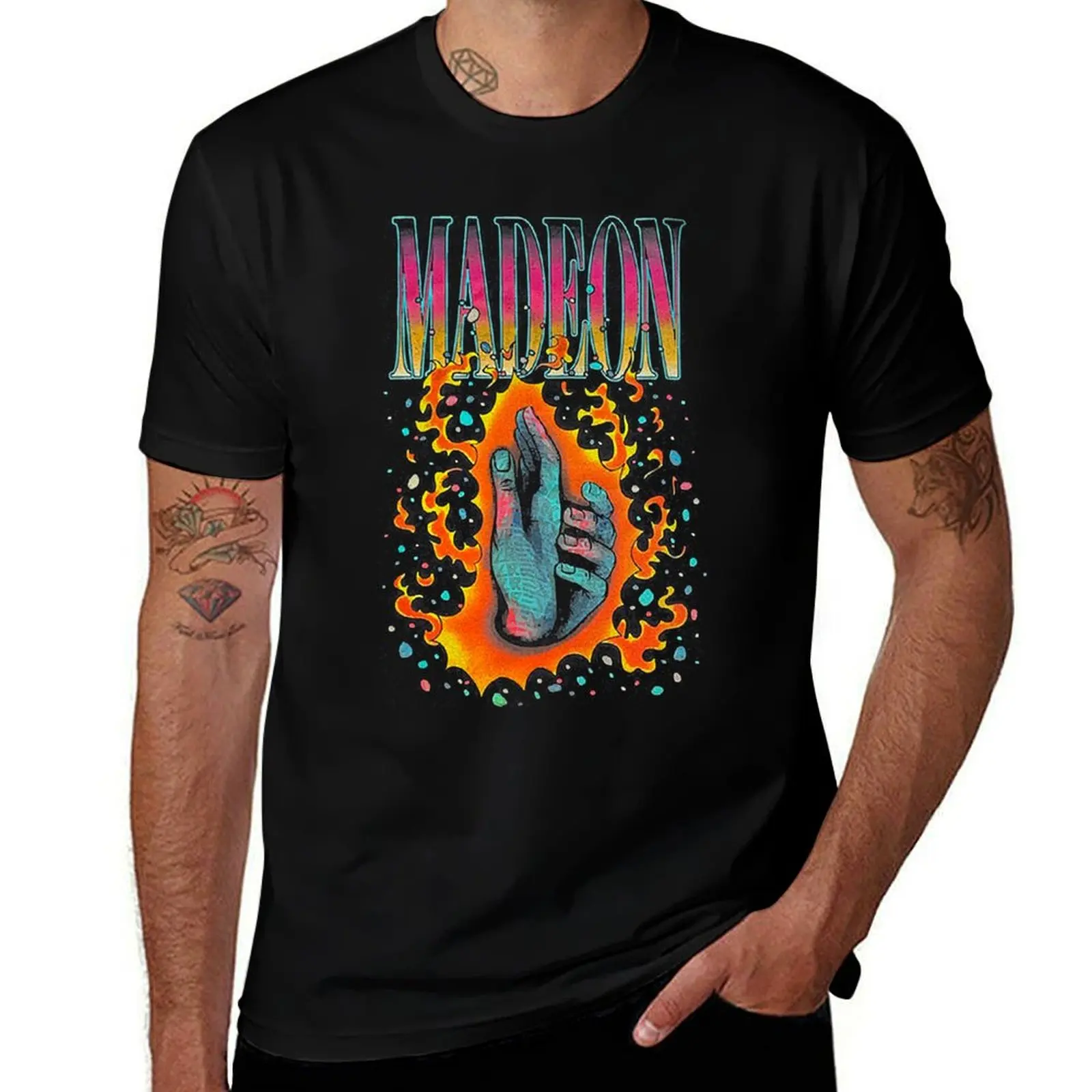 Футболка Madeon Merch, черная хлопковая футболка, простая мужская упаковка, набор хлопковых футболок 
Футболка Madeon Merch, черная хлопковая футболка, простая мужская упаковка, набор хлопковых футболок