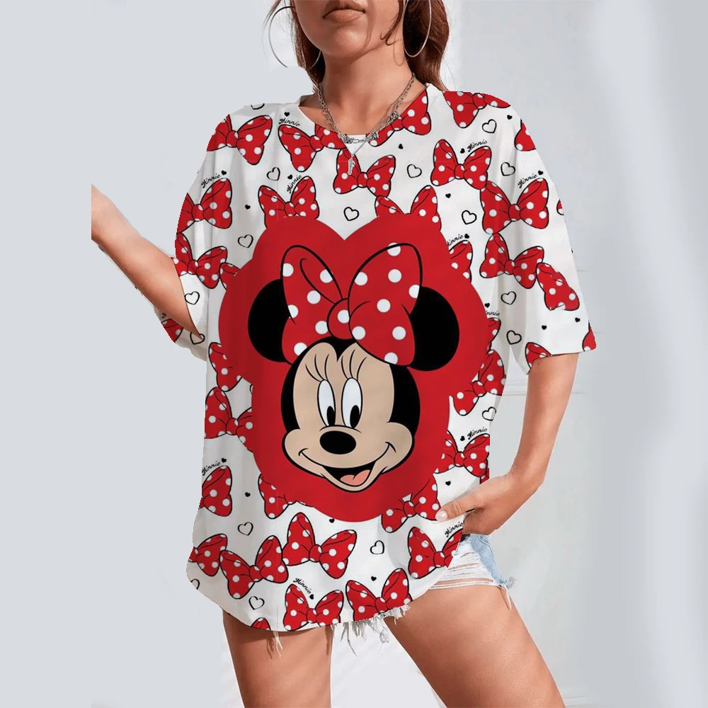 2025 Disney Mickey Mouse Cartoon T-shirt Tops for Women Lady Short Sleeve Summer Female T shirts O-neck Clothes Woman Sweet
2025 Disney Mickey Mouse Cartoon T-shirt Tops for Women Lady Short Sleeve Summer Female T shirts O-neck Clothes Woman Sweet