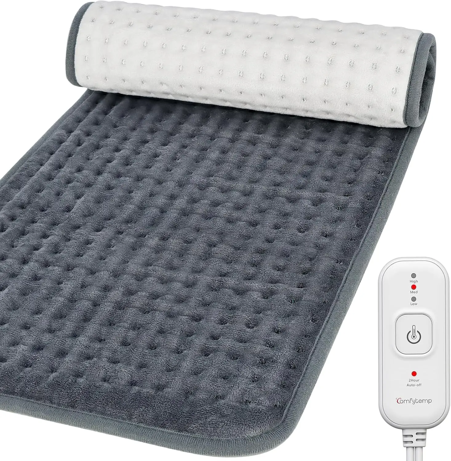 Electric Heating Pad for Back Pain & Period Cramps, Large Washable Heat Pad with Auto Shut-Off, Ideal Gift for Women Men
Electric Heating Pad for Back Pain & Period Cramps, Large Washable Heat Pad with Auto Shut-Off, Ideal Gift for Women Men