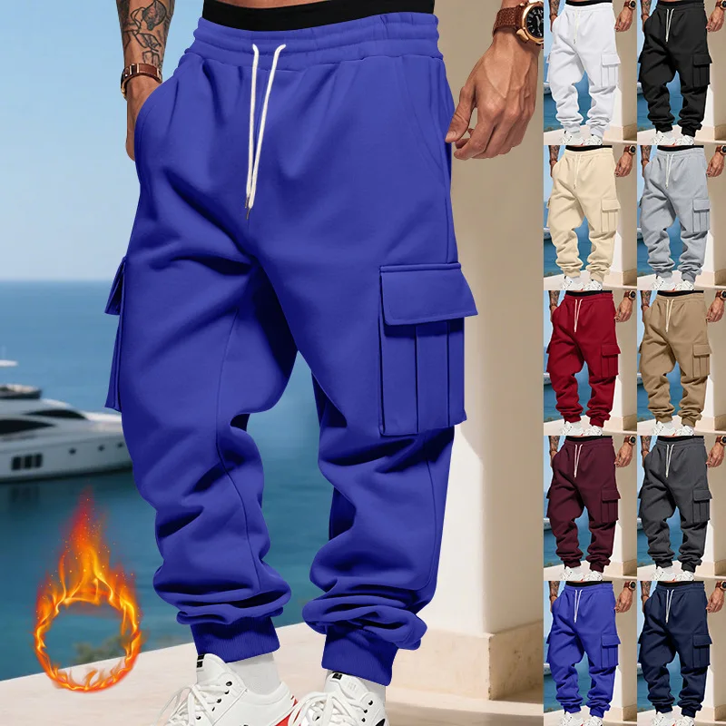 Cross-border autumn and winter heavy-duty velvet men's casual pants American loose sports multi-pocket tooling sweatpants men
Cross-border autumn and winter heavy-duty velvet men's casual pants American loose sports multi-pocket tooling sweatpants men