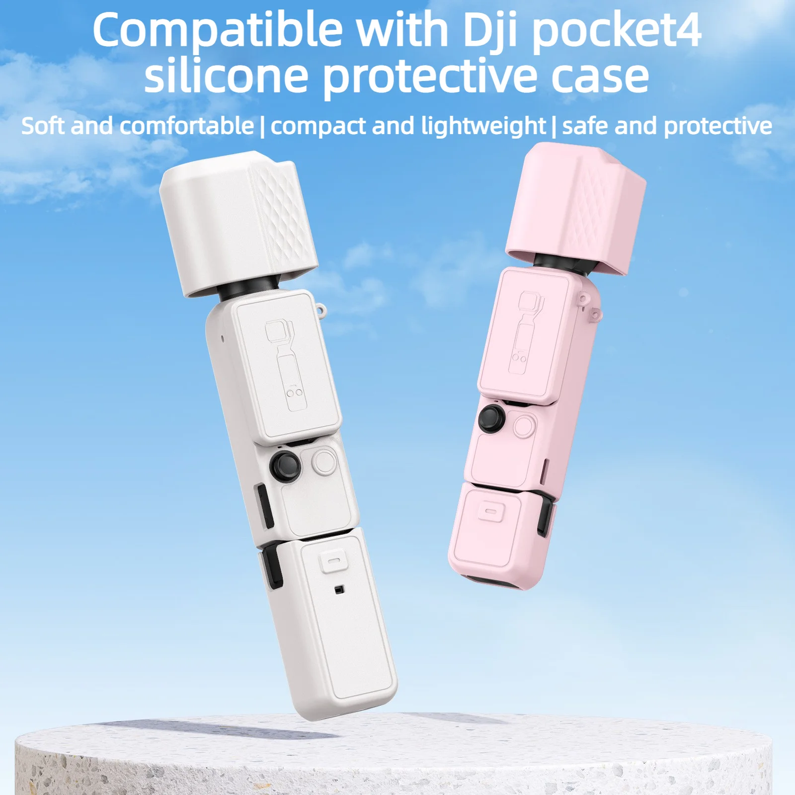 New Silicone Protective Case Compatible With DJI Pocket 4 Portable Camera Skin For Daily Use For DJI Pocket 4 Accesssorise
New Silicone Protective Case Compatible With DJI Pocket 4 Portable Camera Skin For Daily Use For DJI Pocket 4 Accesssorise