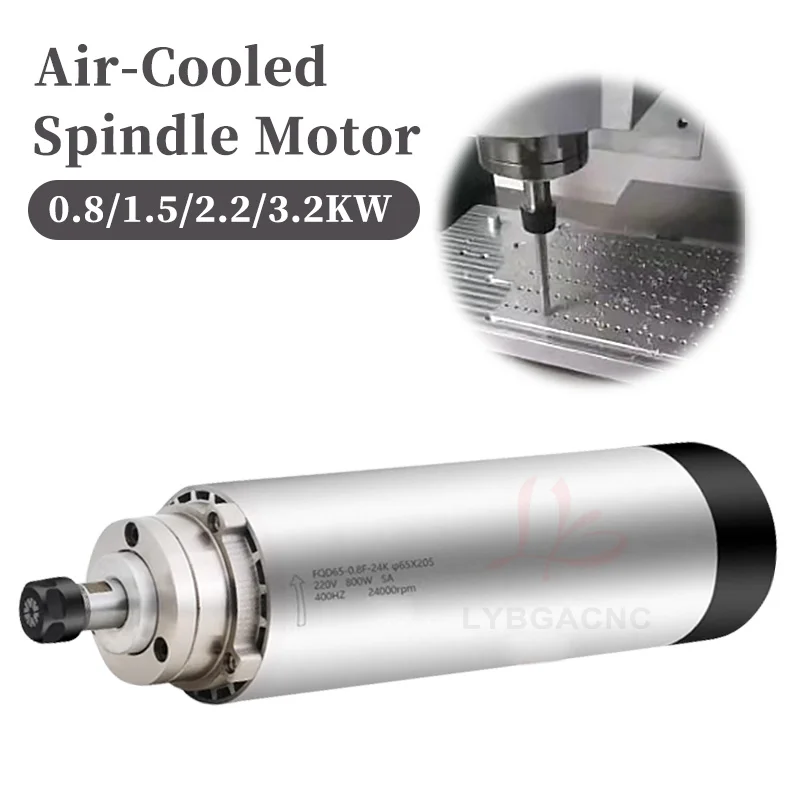 Air Cooling Spindle 0.8KW/1.2KW/1.5KW/2.2KW/3.2KW Head Numerical Control Spindle Engraving Carving Machine Parts ER11 ER16 ER20
Air Cooling Spindle 0.8KW/1.2KW/1.5KW/2.2KW/3.2KW Head Numerical Control Spindle Engraving Carving Machine Parts ER11 ER16 ER20