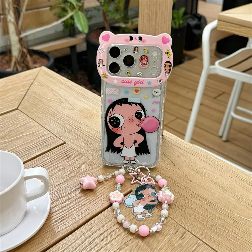 Kawaii 3D Cute Little Bear Girl Cartoon Phone Case for iPhone 16 Pro 17 Pro Max 13 14 15 16 17 Cases With Chain Shockproof Cover
Kawaii 3D Cute Little Bear Girl Cartoon Phone Case for iPhone 16 Pro 17 Pro Max 13 14 15 16 17 Cases With Chain Shockproof Cover