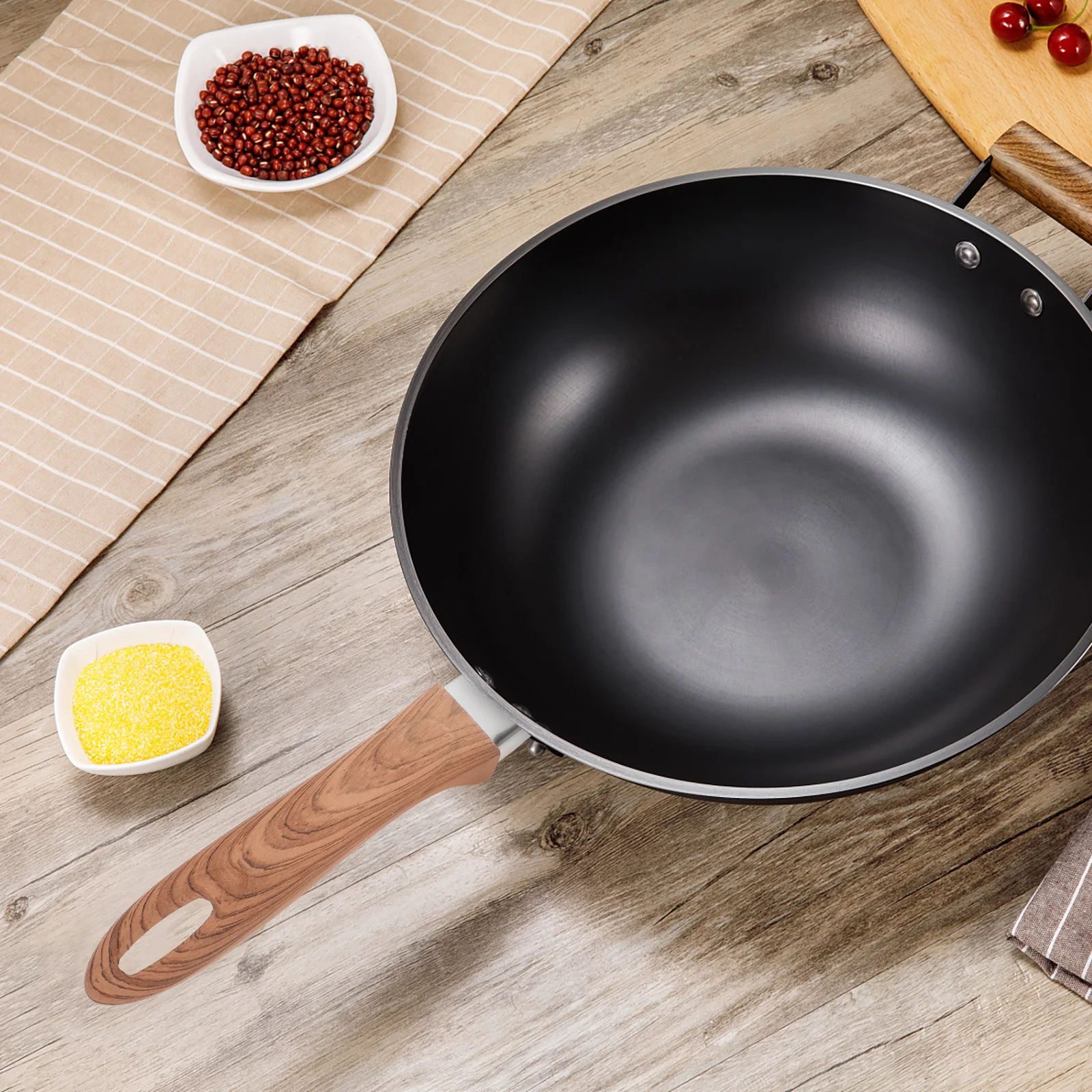 Universal Wood Grain Pot Handle Replacement High Temperature Resistant Anti-Scald Pan Handle Detachable Kitchen Cookware Parts
Universal Wood Grain Pot Handle Replacement High Temperature Resistant Anti-Scald Pan Handle Detachable Kitchen Cookware Parts