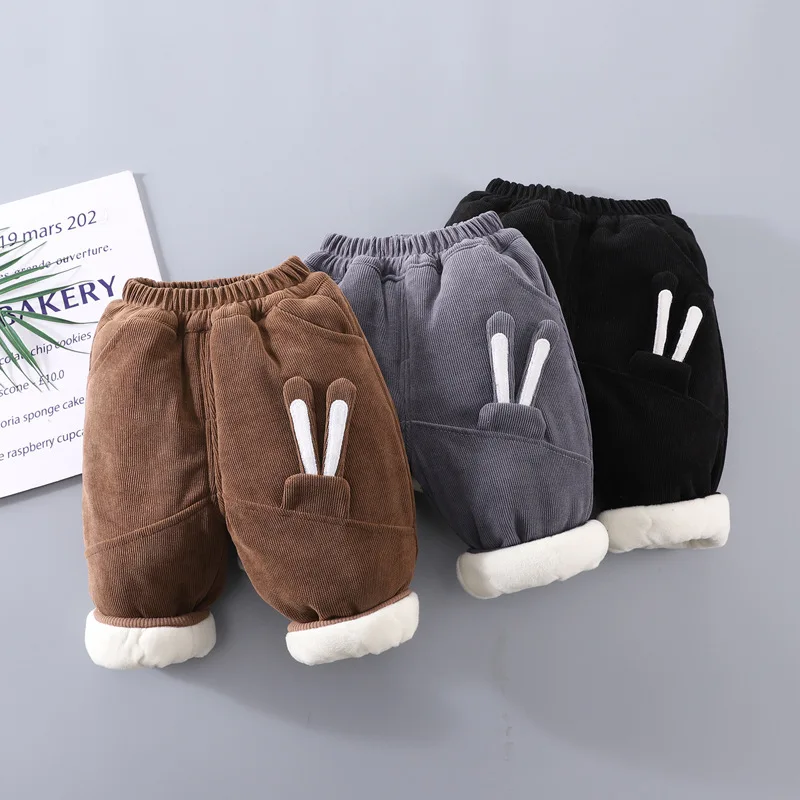 Toddler Kids Clothes 1-6Y Pants for Boys Cotton Three Layer Thickened Pants Rabbit Ear Pocket Design Warm Winter Kids Girls Wear
Toddler Kids Clothes 1-6Y Pants for Boys Cotton Three Layer Thickened Pants Rabbit Ear Pocket Design Warm Winter Kids Girls Wear