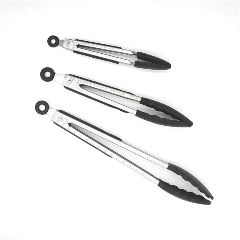 Amazon Best kitchen supplies 3 sizes Stainless Steel BBQ Food Cooking Tongs with Silicone Tips
Amazon Best kitchen supplies 3 sizes Stainless Steel BBQ Food Cooking Tongs with Silicone Tips