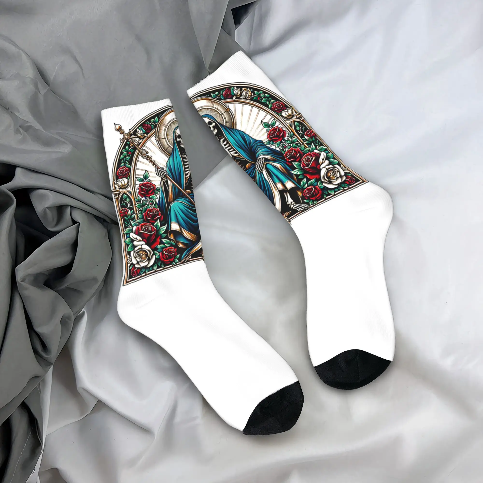 Santa Muerte Saint Death Socks Retro Stockings Autumn Non-Slip Men Socks Soft Graphic Outdoor Sports Socks
Santa Muerte Saint Death Socks Retro Stockings Autumn Non-Slip Men Socks Soft Graphic Outdoor Sports Socks