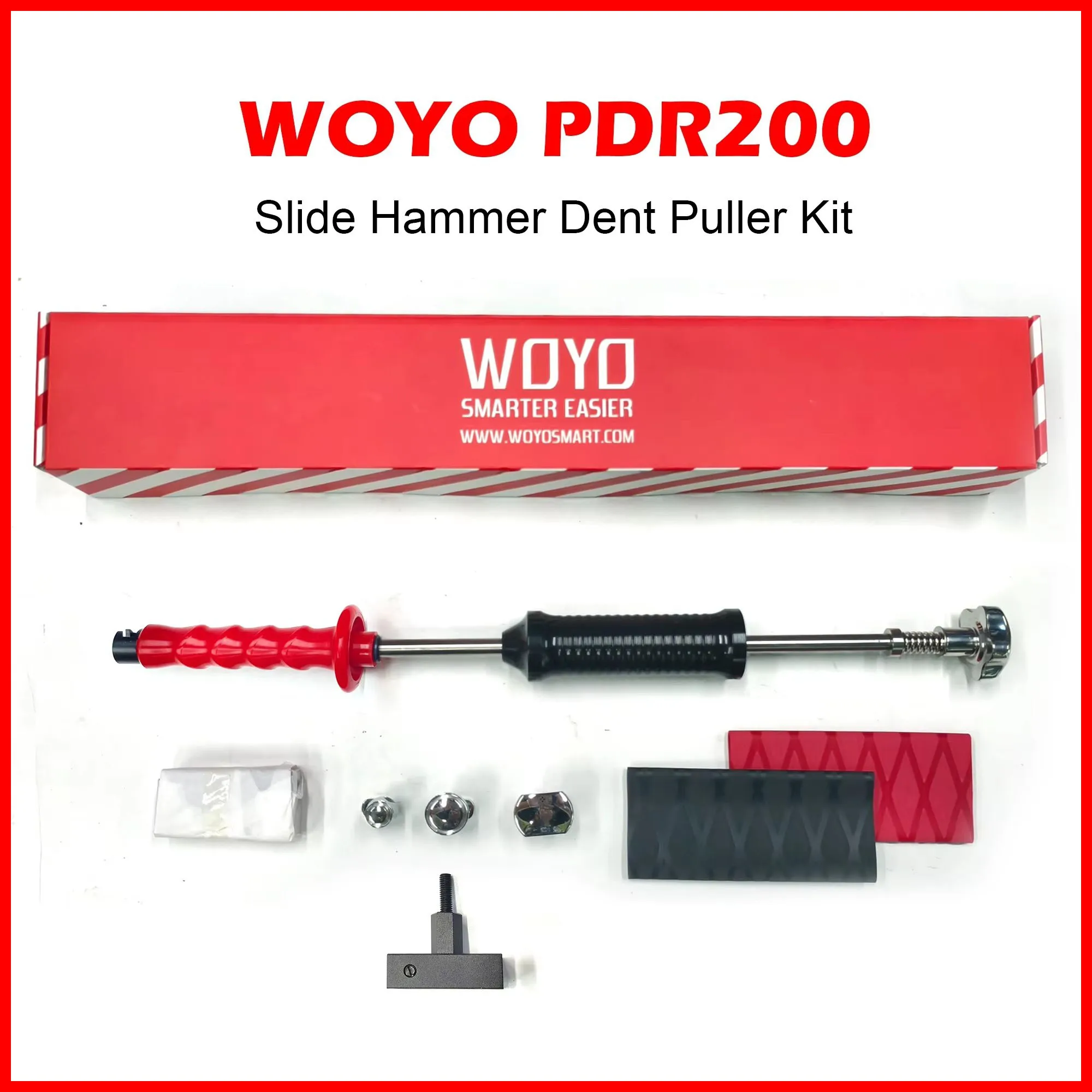 Professional Slide Hammer Dent Puller Auto PDR Tool for Aluminum/Steel Vehicle Car Body Repair Tool Dent Removal Kit WOYO PDR200
Professional Slide Hammer Dent Puller Auto PDR Tool for Aluminum/Steel Vehicle Car Body Repair Tool Dent Removal Kit WOYO PDR200